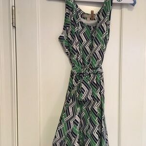 Vintage Banana Republic Geometric Silk Dress